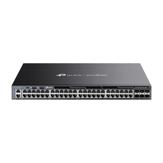 TP-Link Стекируемый управляемый коммутатор 3-го уровня Omada с 48 гигабитными портами PoE+ и 6 портами SFP+ SG6654XHP