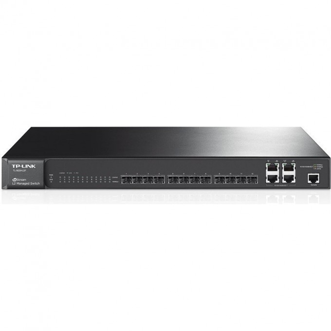 Коммутатор TP-LINK гигабитный на 12 SFP-слотов с 4 комбинированными портами TL-SG5412F Коммутатор TP-LINK гигабитный на 12 SFP-слотов с 4 комбинированными портами TL-SG5412F