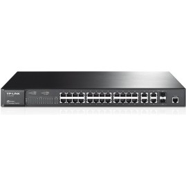 Коммутатор TP-LINK TL-SL3428 на 24 порта 10/100 Мбит/с и 4 гигабитных порта Коммутатор TP-LINK TL-SL3428 на 24 порта 10/100 Мбит/с и 4 гигабитных порта